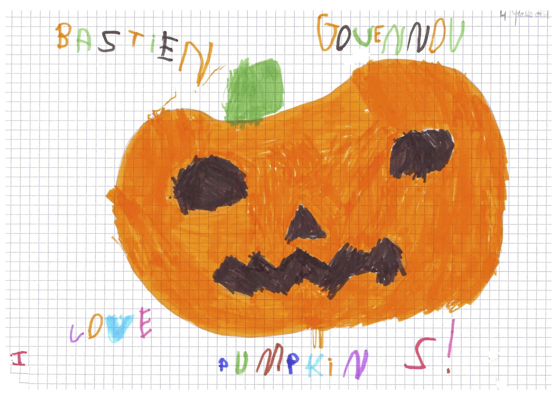 Dessin de Bastien 4 ans