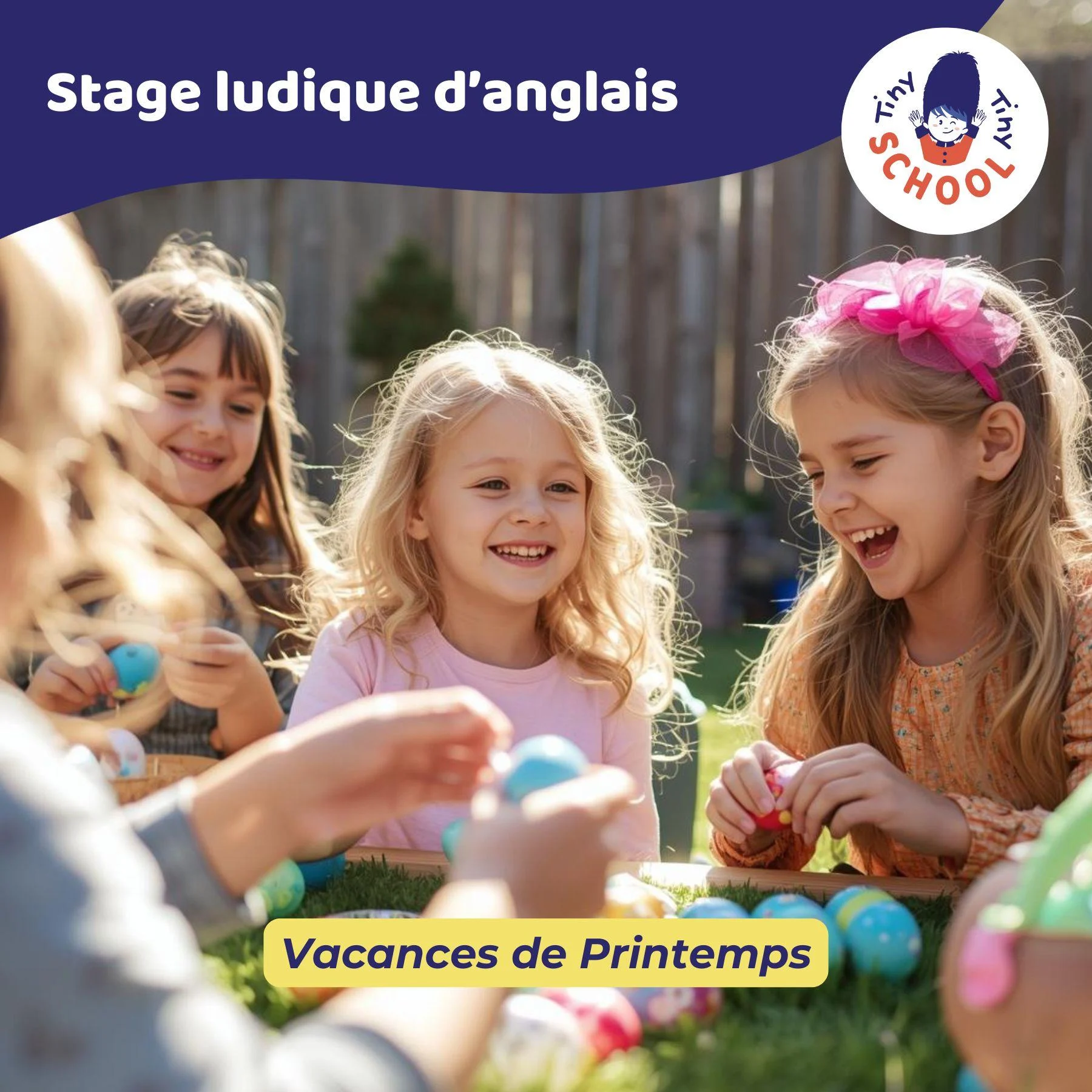 stage anglais enfants vacances printemps paques