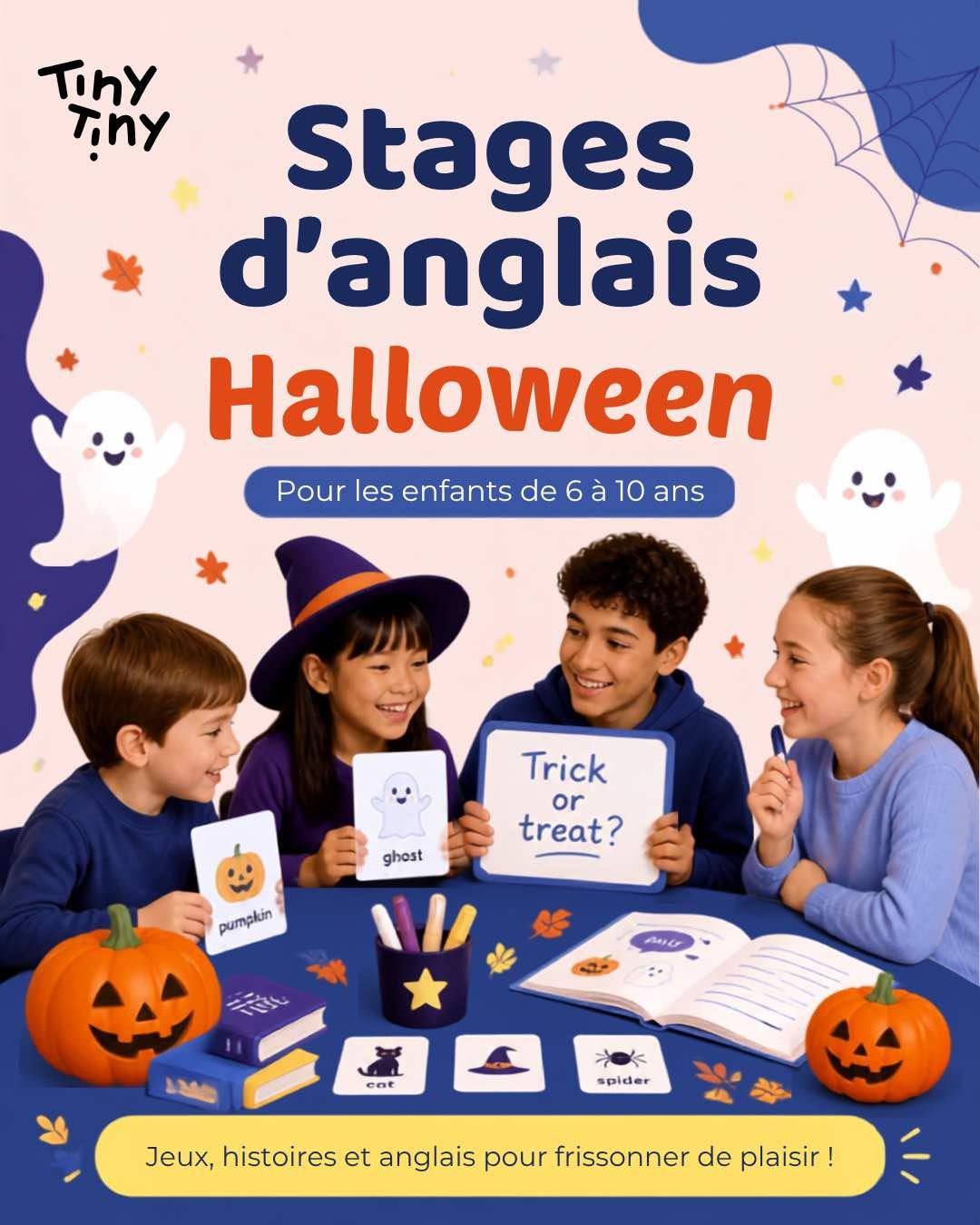 Stage anglais enfant quimper toussaint