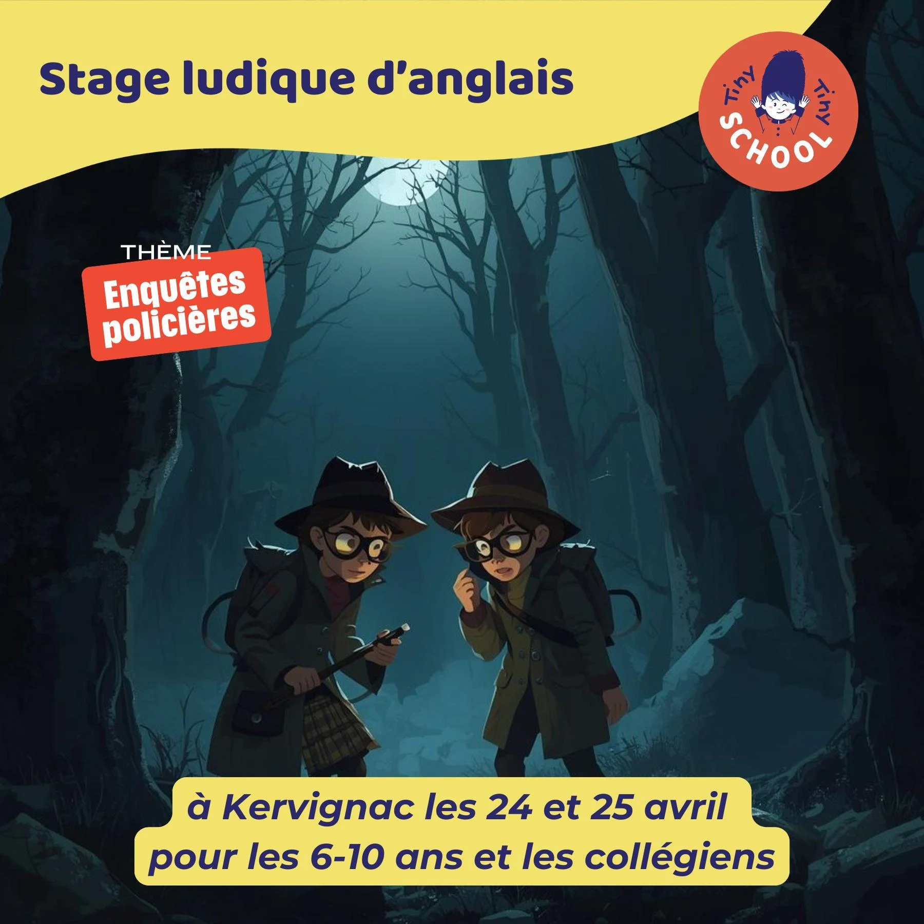 Stage anglais printemps enfants kervignac