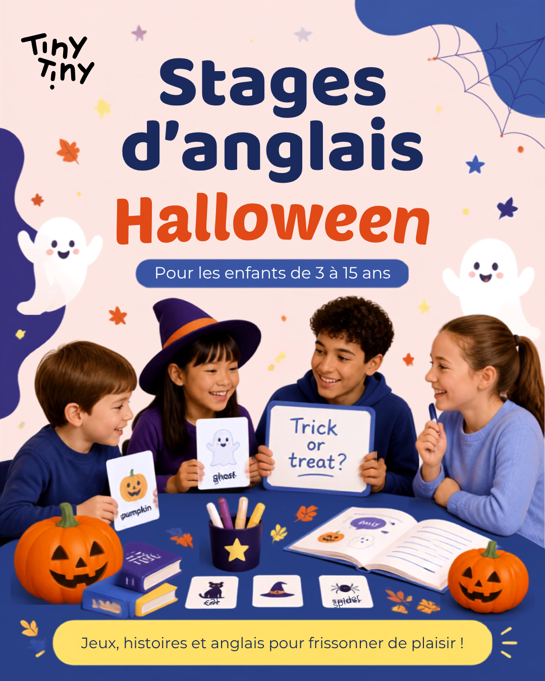 Stage anglais vacances toussaint 2026 enfants roscoff